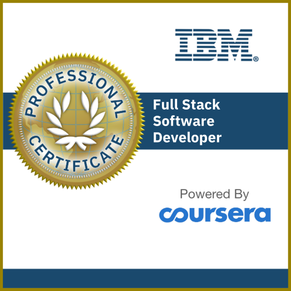 IBM Full Stack Software Developer Professional Badge