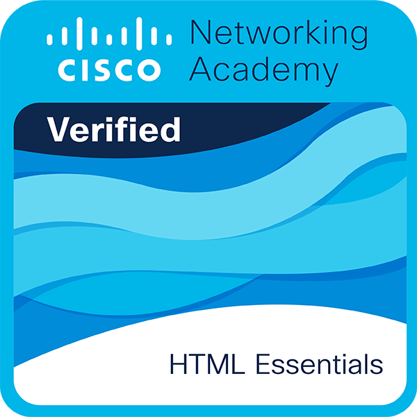 Cisco HTML Essentials Badge