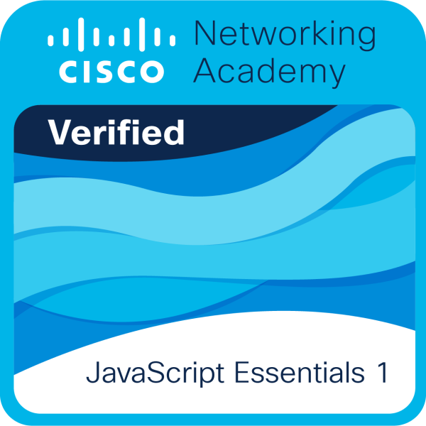 Cisco Javascript Essentials 1 Badge